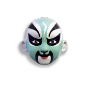 เครื่องหมาย หน้ากากเขียว Opera Dynasty
