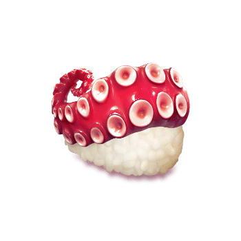 เครื่องหมาย หมึก Sushi Oishi